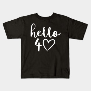 Hello 40th birhday Kids T-Shirt